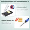 Soldering Iron Kit, 80W 110V LCD Digital Welding, 356-896℉(180-480℃), Portable Adjustable Temperature Soldering Kit, for Metal, Jewelry, Electric Repairing, DIY