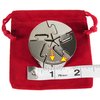 Spiral Hanayama Brain Teaser Puzzle, Level 5 Difficulty Rating, RED Velveteen Drawstring Pouch, Bundled ItemsQ