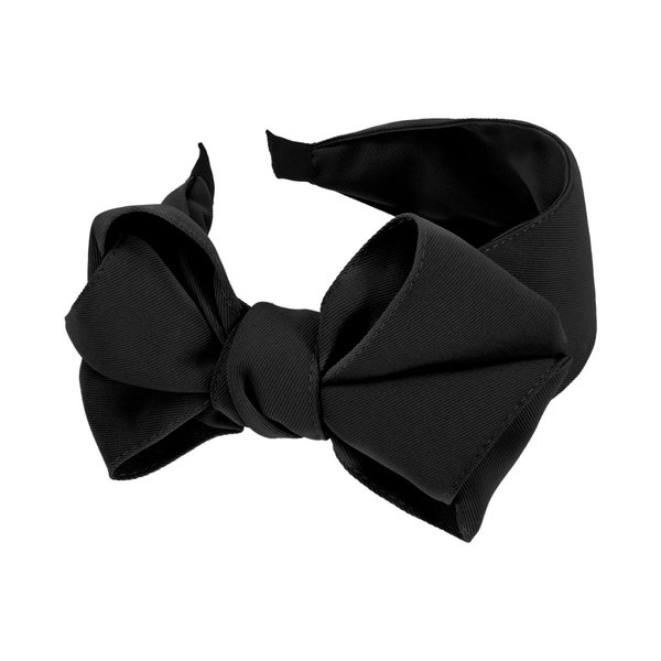 Yonchic Bowknot Wide Headband, Cute Headbands for Women Girls Thin/Medium Thick Hair, Non-Slip Fashion Hairbands Hair Accessories (Black)