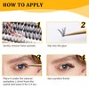 Aorbige Lash Extension Kit DIY 280pcs Individual Eyelash Extension Kit 0.07D 9-16MIX 30D 40D 60D 80D Cluster Lashes Kit Lash Extensions Super Thin & Soft Lashes Reusable (30 & 40D, D-0.07-9-16MIX)