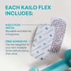 Kailo Flex Patch Adhesive Refill - Discomfort Relief Reusable Adhesives - Double-Sided Adhesive for Foot, Knee, Back & More - Removable & Reusable Wellness Relief Adhesives - 5 Pack