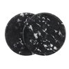 Grafting Eyelash Jade Stones Black Pink Round Jade Stone Eyelash Glue Stone Adhesive Glue Pallet Pad Eyelash Extension Makeup Beauty Salon Accessories (Black-2 Pcs)