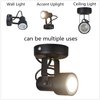 KING SHA LED Spotlight Uplighting Accent Lamp 5W (50W Halogen Light Equiv.) MR16 GU10 Bulb Warm White CRI82 Cord-n-Plug