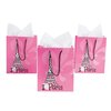 Fun Express Paris Gift Bag (set of 12) for Birthday Party Supplies