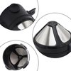 MZY LLC 2 Pcs Reusable Pour Over Coffee Filter, Stainless Pour Over Coffee Dripper Easy to Clean for Home,Office, Travel, Camping