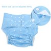 Salmue Washable Adult Diaper, Oversize Reusable Diaper Pants Against Incontinence, Used with Reusable Diaper Pad, Dual Opening Pocket Adjustable Leak- for The Elderly and Disabled