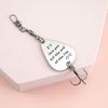 Fishing Lure Gift for Boyfriend Husband I'll Love You Till The End of The Line Christmas Valentines's Day Tackle Box Fisherman Gift for Husband (White)