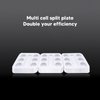 Ink Caps Holder, 30pcs Tattoo Ink Cup Tray Disposable Plastic Tattoo Ink Pigment Trays Stand for Eyebrow Ink Caps Plastic Tattoo Ink Cups Pigment Ink Caps Holder Supplies Kits