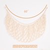 YKBU Stuffed Animal Net or Hammock Wall Hanging Net for Stuffed Animal Storage Macrame Toy Display Plush Toy Holder Soft Toy organizer for Nurery Baby Bedroom Playroom-Cream
