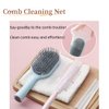Disposable Hair Comb Cleaning Net for Household Comb, Airbag Comb,Airbag Cushion Comb,Airbag Massage Comb,Pet Comb Brush. Comb Protection Net for Removing Falling Hair and Hair Dust(60PCS)