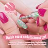 FULINJOY Nail Dotting Tools 10 Pcs Kit, 5 Pcs Double-end Nail Dotting tools and 5 Pcs Nail Art Liner Brushes, Nail Art Design Tools