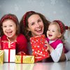8 Pack Christmas Plaid Snowflake Headbands 4 Buffalo Plaid Hair Scrunchies 4 Christmas Knotted Headband Plaid Hair Band with Elastic Hair Scrunchies for Women Girl(Red Black, Simple)