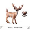 6 Pack Forest Animal Deer Figures Toy, Woodland Animal Figurine Party Supplies Christmas Buck Doe Fawn for Baby Shower Birthday Wedding