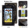 Tarot Cards with Guide Book & Linen Carry Bag, 78 Classic Original Tarot Cards Deck Fortune Telling Game with Meanings on Them for Beginners to Expert