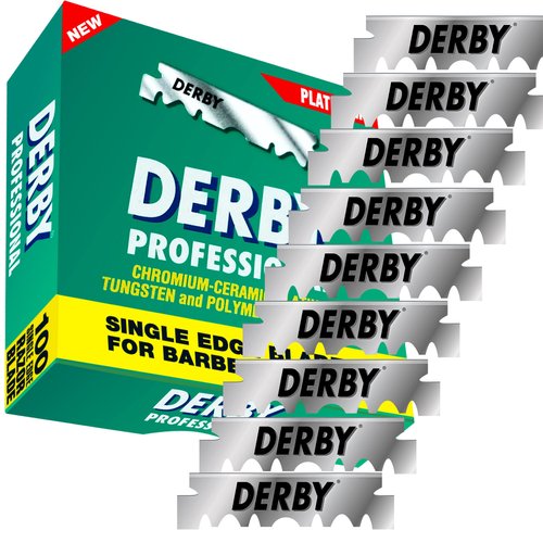 1000 "Derby Professional" Single Edge Razor Blades for straight razor