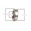 DEEG Replacement for John Deere Lawn Mower Front Wheel Bearing Kit LA100 L105 LA115 LA125 LA130 LA135 LA140 LA145 LA150 LA155 LA165 LA175 x300 d120 D140 D130 D110 D170 L110 L120 L130 L135