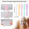 Mozeat Lens 5Pcs Face Mask Spatula Lotion Spatula Plastic Cosmetic Spatula Jelly Mask Spatula for Facials Face Mask Applicator Makeup Scoop
