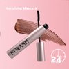 Fulash Mascara, Washable Mascara, Lengthening Mascara, 3D Fibre Lash Mascara, Volumizing, Smudge-Proof, Vegan Formula Mascara Brown 6ml