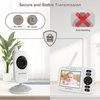 Baby Monitor with Camera and Audio, 3.2'' IPS Portable Baby Monitor No WiFi with 1000ft Long Range, Remote Pan-Tilt Video Baby Monitor, Infrared Night Vision, ECO Mode, Powerful Battery