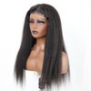 Domiso Wear and Go Glueless Wig Pre Plucked Pre Cut 6x4.6 HD Lace Wig Kinky Straight Lace Front Wigs Human Hair for Women Brazilian Beginners Wig Natural Hairline Breathable Cap 200% Density 18 Inch