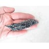 Generic Blue and silver flower leaf crystal hair barrette clip bridal barrette (Primary color: Gray), 1 Count (Pack of 1)