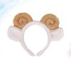 PRETYZOOM Spiral Hair Ties Plush Goat Sheep Hair Bands Plush Sheep Headband Sheep Horn Ear Headband Cartoon Animal Headband Hair Styling Party Favors (Yellow) Womens Hats Winter Womens Headbands