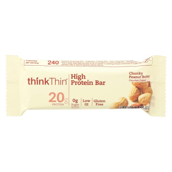 Think Thin, Chunky Peanut Butter Bar, 2.1 Ounce