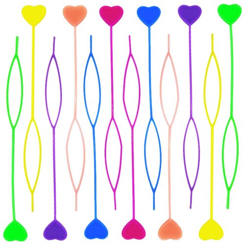 TIHOOD 16PCS Quick Beader for Loading Beads/Automatic Hair Beader and Styling Kit/Plastic Magic Topsy Tail Hair Braid Ponytail Styling Maker (Random Color)