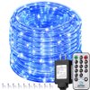 Solhice 75ft LED Rope Lights Blue Outdoor, 280 LEDs Waterproof Dimmable Christmas LED Tube Light with Timer for Deck, Patio, Wedding, Bedroom Indoor Decor (Not Connectable)