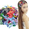 XIMA 60 Pcs Hair Bows for Girls, Grosgrain Ribbon with Metal Snap Hair Clips Bow for Toddler Baby Kids Teens, Random Colors and Styles