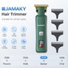 JAMAKY Cordless Hair Clippers for Men - Advanced LED Display T-Blade Trimmer, Professional 7500RPM Electric Hair Cutting Tools with 4 Precision Combs, USB Rechargeable with 100 Min Run for Home Use