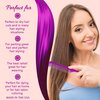 Allegro Combs 61 XL Rat Tail Combs Wide Tooth Comb Detangling Hair Styling Coarse Hair Foiling Thick Back Parting Combs Hairstylist Combs For Women Made In USA 3 Pc. (Frosted Purple)
