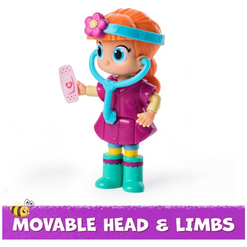 Vida the Vet, Check Up & Care Friendship Pack with 5 Action Figures, Stethoscope, Headlamp, & Sticker Sheets, Kids Toys for Girls & Boys Ages 3 and up