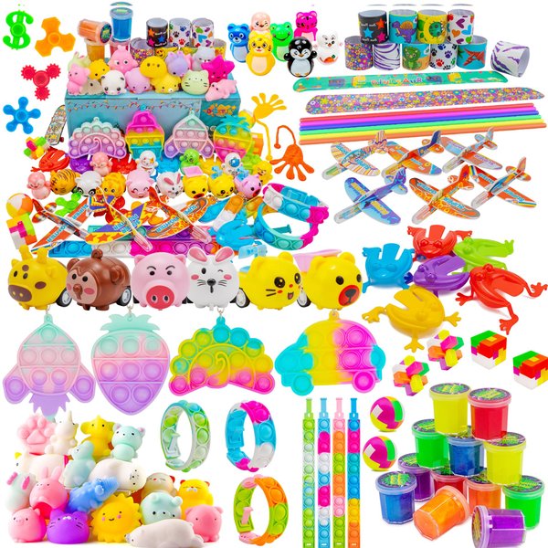 Party Favors Toy for Kids, Treasure Box Prizes for Classroom, Birthday Party, School Classroom Rewards, Carnival Prizes, Pinata Fillers, Treasure Chest, Prize Box Toys, Easter Eggs Fillers
