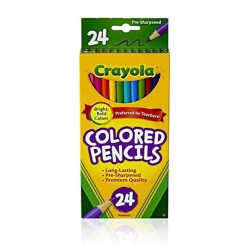 Crayola Colored Pencils, Assorted Colors, 24 Count (Pack of 3)