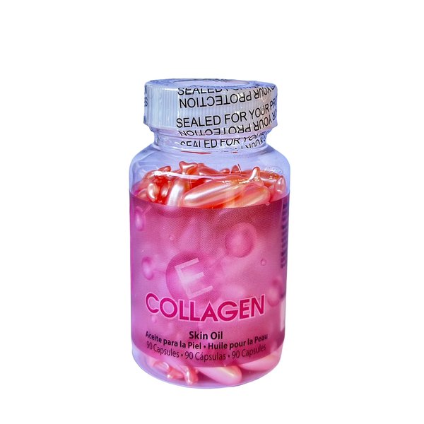 Amazing Shine Collagen Skin Oil | 100% Pure & Organic| Smoothing and Firming Skin Care |Anti-Aging, Reduce Wrinkles, Dry Skin Tone (90 Capsules)