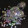 10 Grams/Pack - Sliver Middle Finger Gestures Glitter - Festival Rave Beauty Makeup Face Body Nail Art Decoration LB100