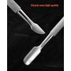 BEZOX Cuticle Pusher - Stainless Steel Cuticle Stick & UV Gel Nail Polish Remover Tool - Professional Double-Ended Cuticle Trimmer Manicure Tool for Healthy and Beautiful Nails