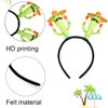 Hawaiian Party Headband Cactus Hair Hoop Green Head Boppers Headwear Tropical Party Decorations Aloha Luau Party Decor Cartoon Hair Supplies Summer Beach Pool Hair Accessories for Adult Kids1PCS