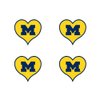 Fan A peel NCAA Michigan Wolverines 4-Pack I Love My U Temporary Tattoos
