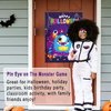 WNSIRVY Halloween Party Games for Kids, Pin The Eye on The Monster Game Monster Poster with 30 Pcs Eye Stickers for Boys Girls Halloween Birthday Classroom Party Supplies Activities Party Decorations