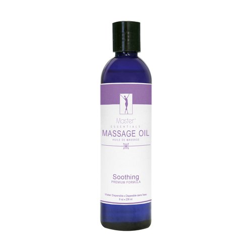 Master Massage Organic Massage Oil - 8 fl oz, Soothing Sense, Water-Soluble, Skin-Nourishing Formula for Relaxation, Ideal for Massage Therapy and Home Use, Pack of 1