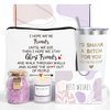 Best Friend Birthday Gifts Basket for Women - Unique Friendship Gifts for Women, Sister, Bestie, BFF (White)