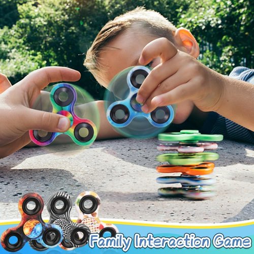12PCS Fidget Spinner Toy Pack for Kids Adults, Metal Tri-Spinner Fidget Toy Set, Sturdy Hand Spinner for Stress Relief, Easter Halloween Party Supplies Goodie Bag Stuffers Classroom Prizes