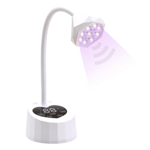 UV LED Nail Lamp Auto Sensor with 3 Timers,Cordless UV Light for Gel Nail Polish,Rechargeable Flash Cure Lamp,Quick Cure Gooseneck UV Lamp for Extension Acrylic Nail Tips Salon Home DIY