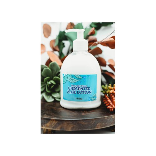 LandLSoap Unscented Aloe Vera Lotion with Argan Oil Hand-Made moisturizer and body lotion, Non-GMO, Vegan, Made in USA, 16 oz