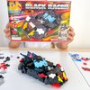 LaQ Hamacron Constructor Black Racer | 306 Pieces | 9 Models | Age 7+ | Creative, Educational Construction Toy Block | Made in Japan
