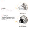 MECCANIXITY E10 Screw Base LED Flashlight Bulbs DC 3V White Light Mini Lamps with Storage Box, 1 Set/5 Pack