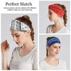 YARIEW Boho Headbands for Women Wide Bandana Headbands Stretch Knotted Headband Elastic Head Bands Women's Hair Band Non-Slip Yoga Workout Head Wraps Hair Accessories for Women Girls 6 Pack