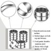 8Pack 4 Inch English Muffin Rings Crumpet Rings Stainless Steel Double Rolled Tart Rings, Round Metal Cooking Pastry Ring Molds for baking